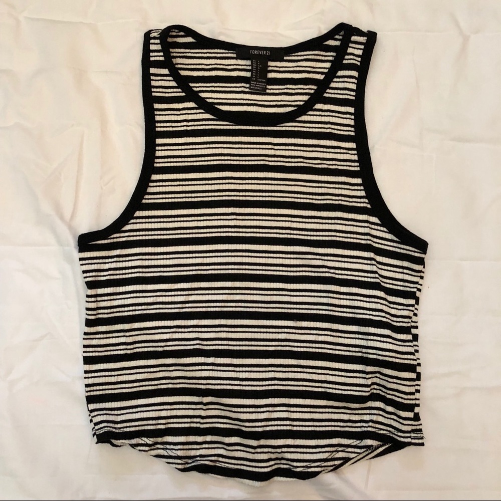 Striped short tank
